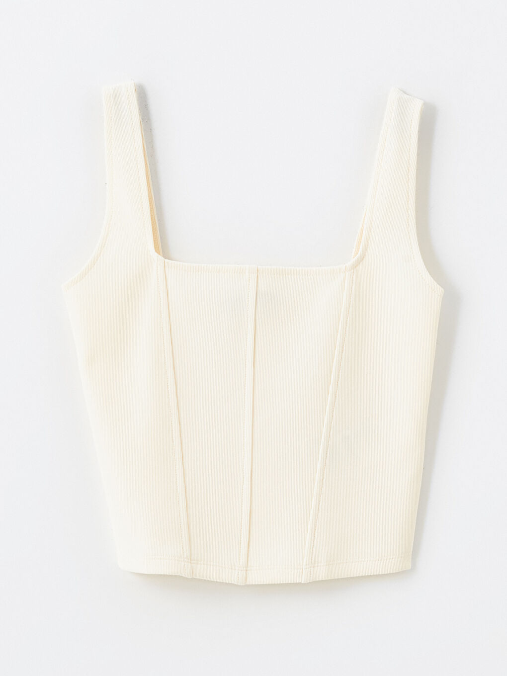 Débardeur Court à Col Carré-4