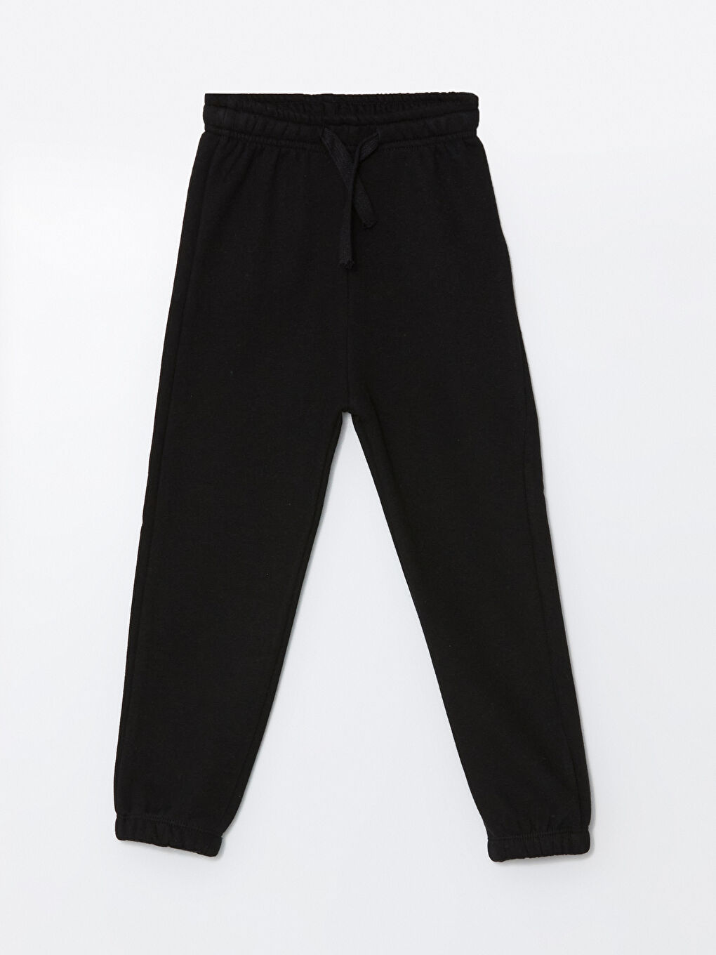 Siyah Beli Lastikli Kalın Erkek Çocuk Jogger Eşofman Altı