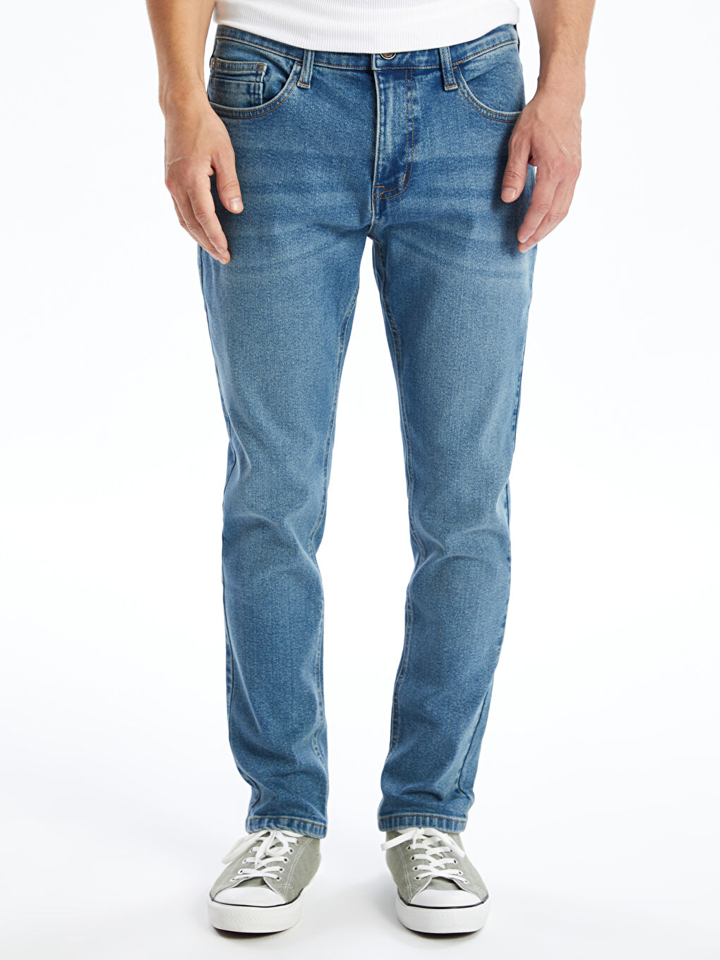 جينز 750 بقصة ضيقة للرجال-1