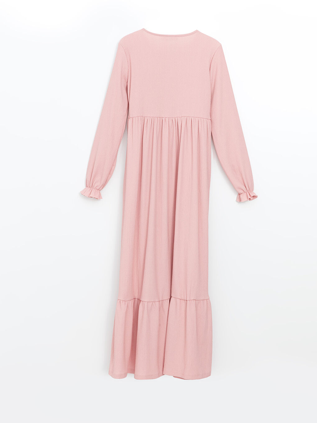 Tie Neck Textured Women's Dress-5