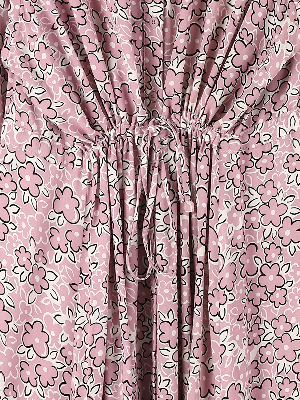 Grandad Collar Patterned Women's Dress -W4EK88Z8-LT8