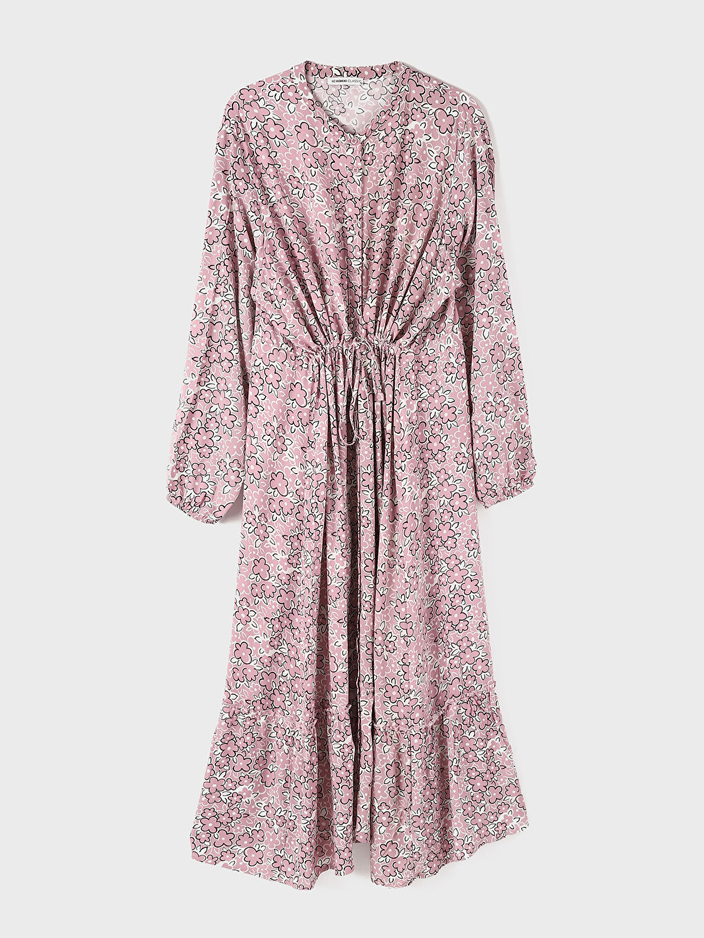 Grandad Collar Patterned Women's Dress -W4EK88Z8-LT8