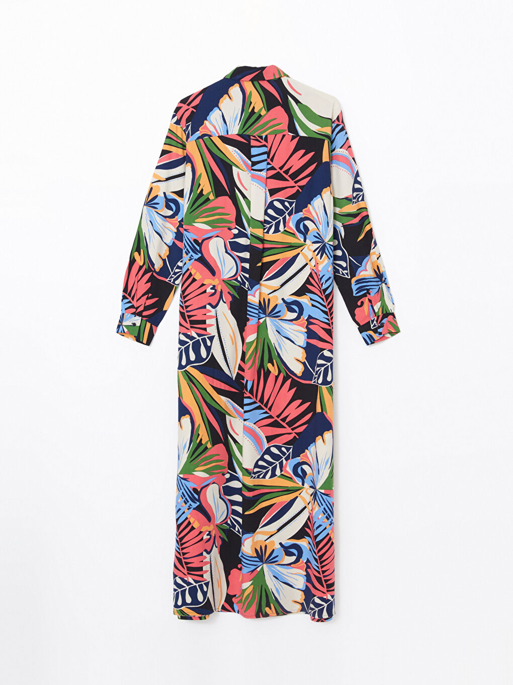 فستان قميص منقوش للسيدات-5