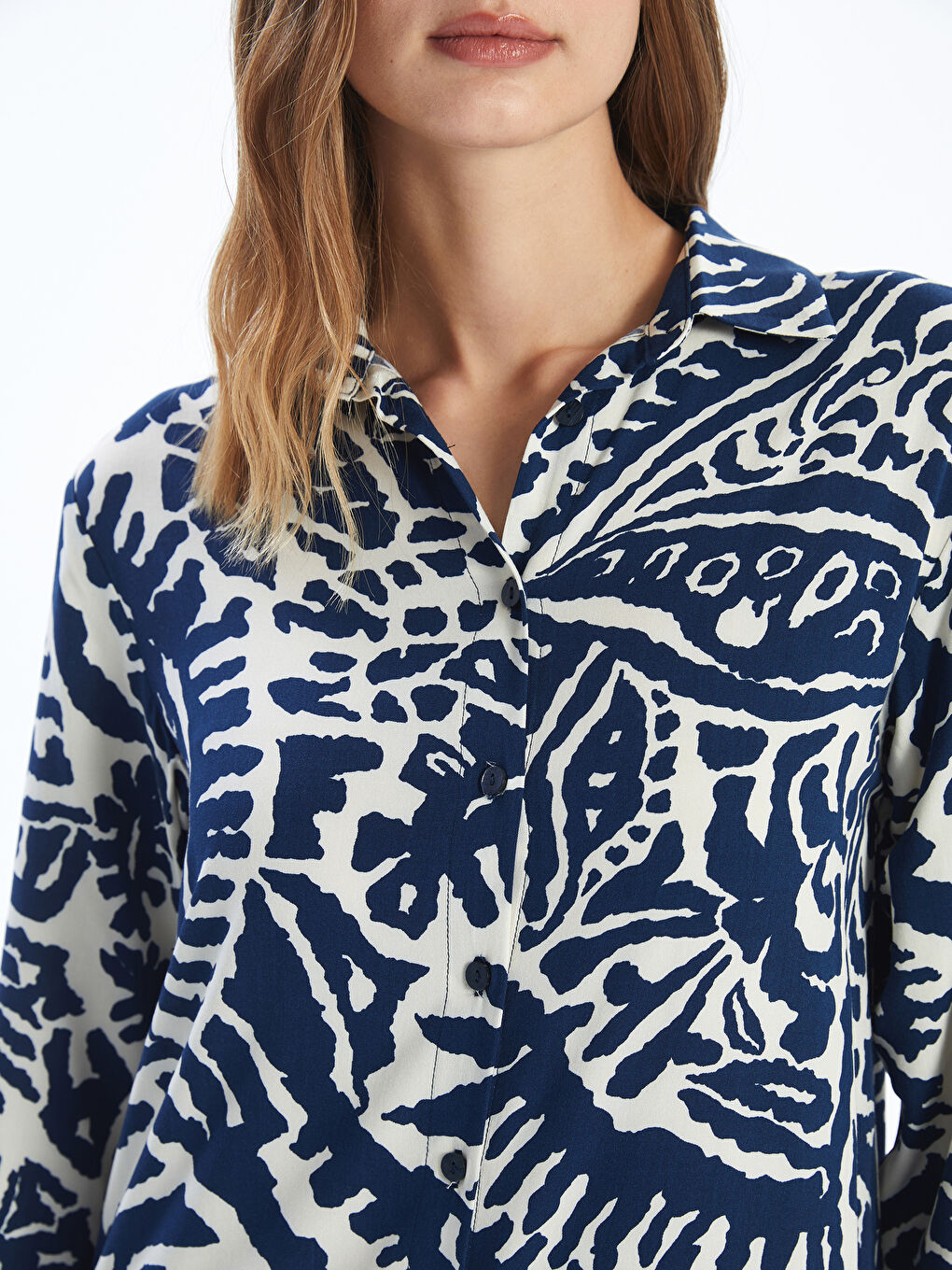Patterned Long Sleeve Women's Long Dress -W4EK89Z8-LQQ