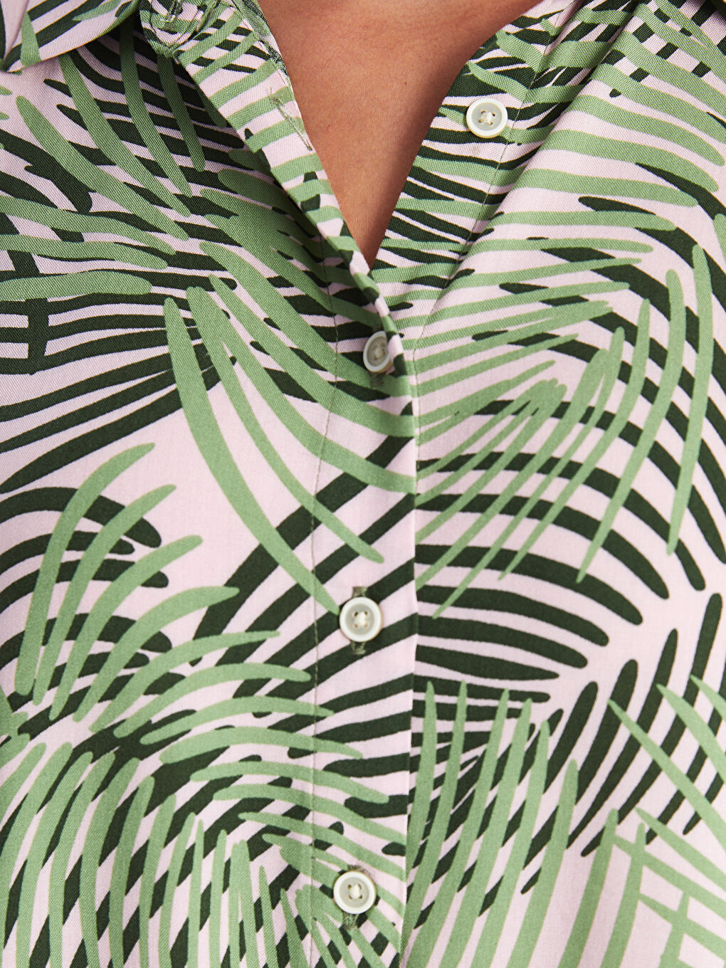 Patterned Women's Shirt Dress-2