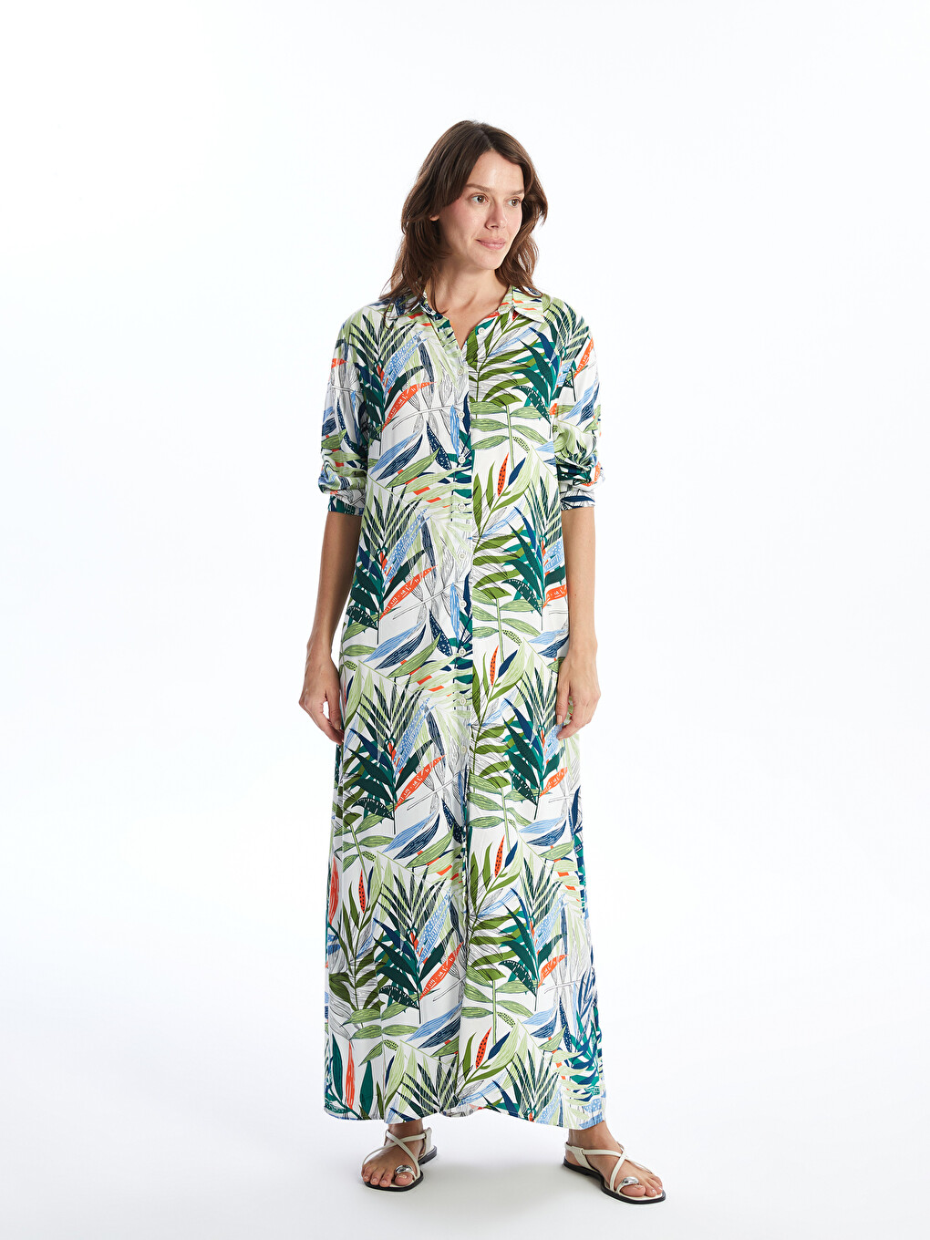 Rochie Cămașă Pentru Femei Cu Model