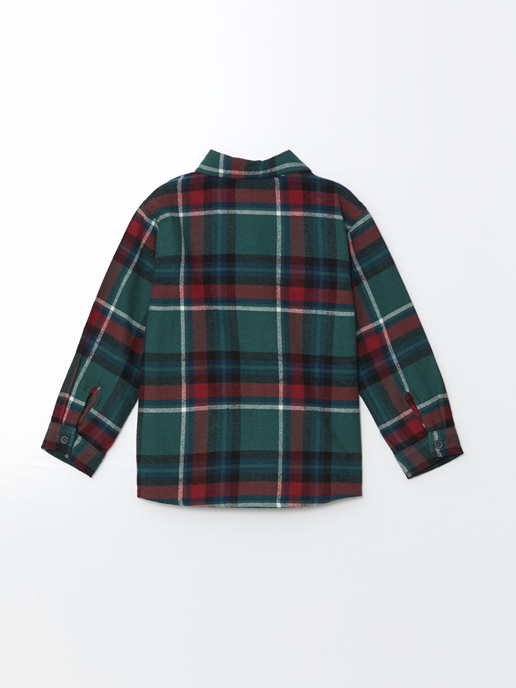 LCW Kids Long Sleeve Plaid Boys' Flannel Shirt -W4EL00Z1-LME