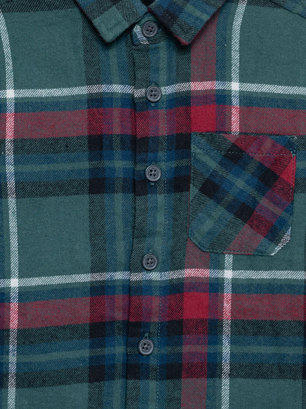 LCW Kids Long Sleeve Plaid Boys' Flannel Shirt -W4EL00Z1-LME