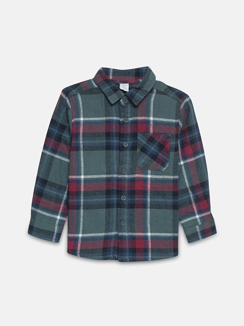 LCW Kids Long Sleeve Plaid Boys' Flannel Shirt -W4EL00Z1-LME