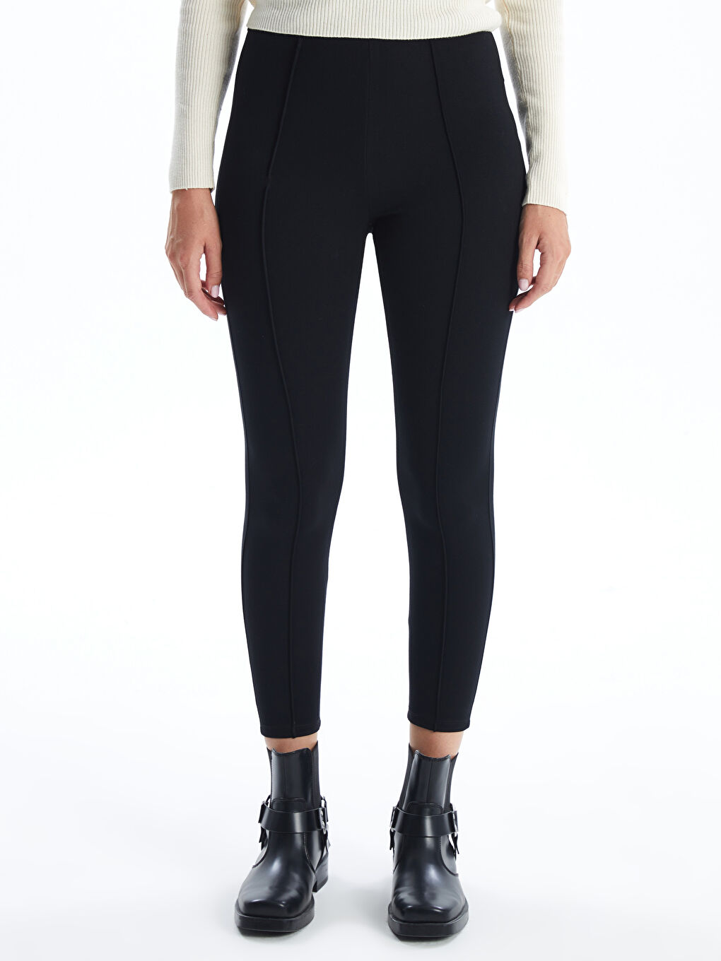 LCW Vision Leggings Für Damen Mit Elastischem Bund -W4EL03Z8-CVL