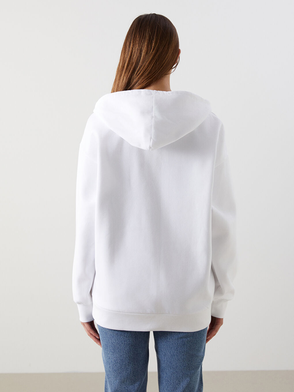 New York Embroidered Women's Thick Zip-Up Sweatshirt-3