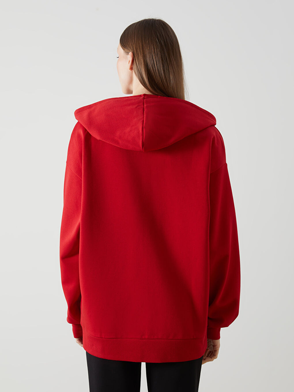 New York Embroidered Women's Thick Zip-Up Sweatshirt-3