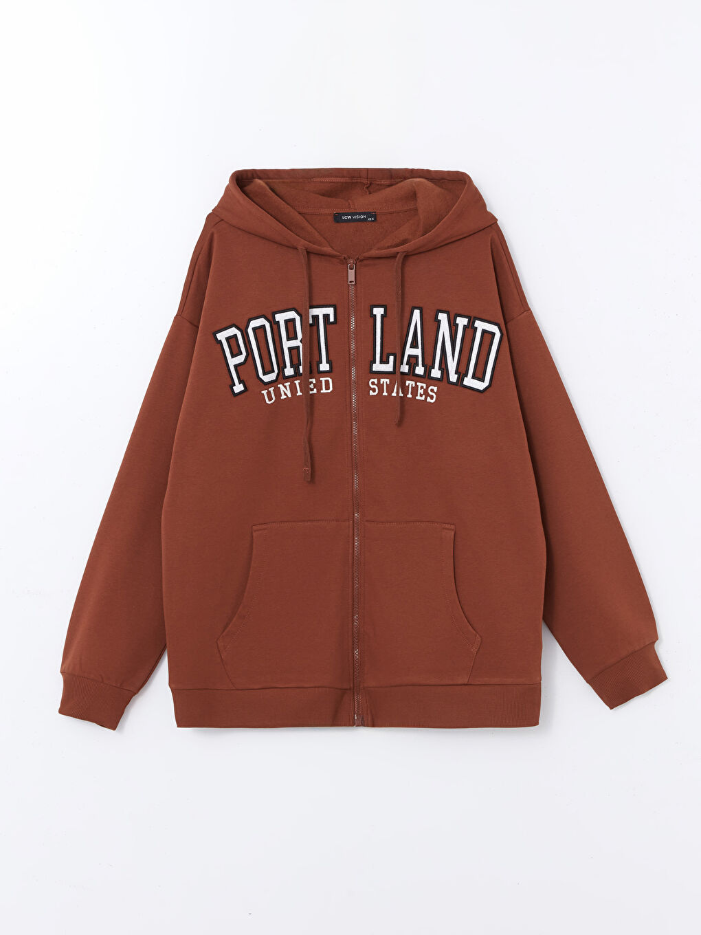 Portland Embroidered Women's Thick Zip-Up Sweatshirt -W4EL08Z8-V6R