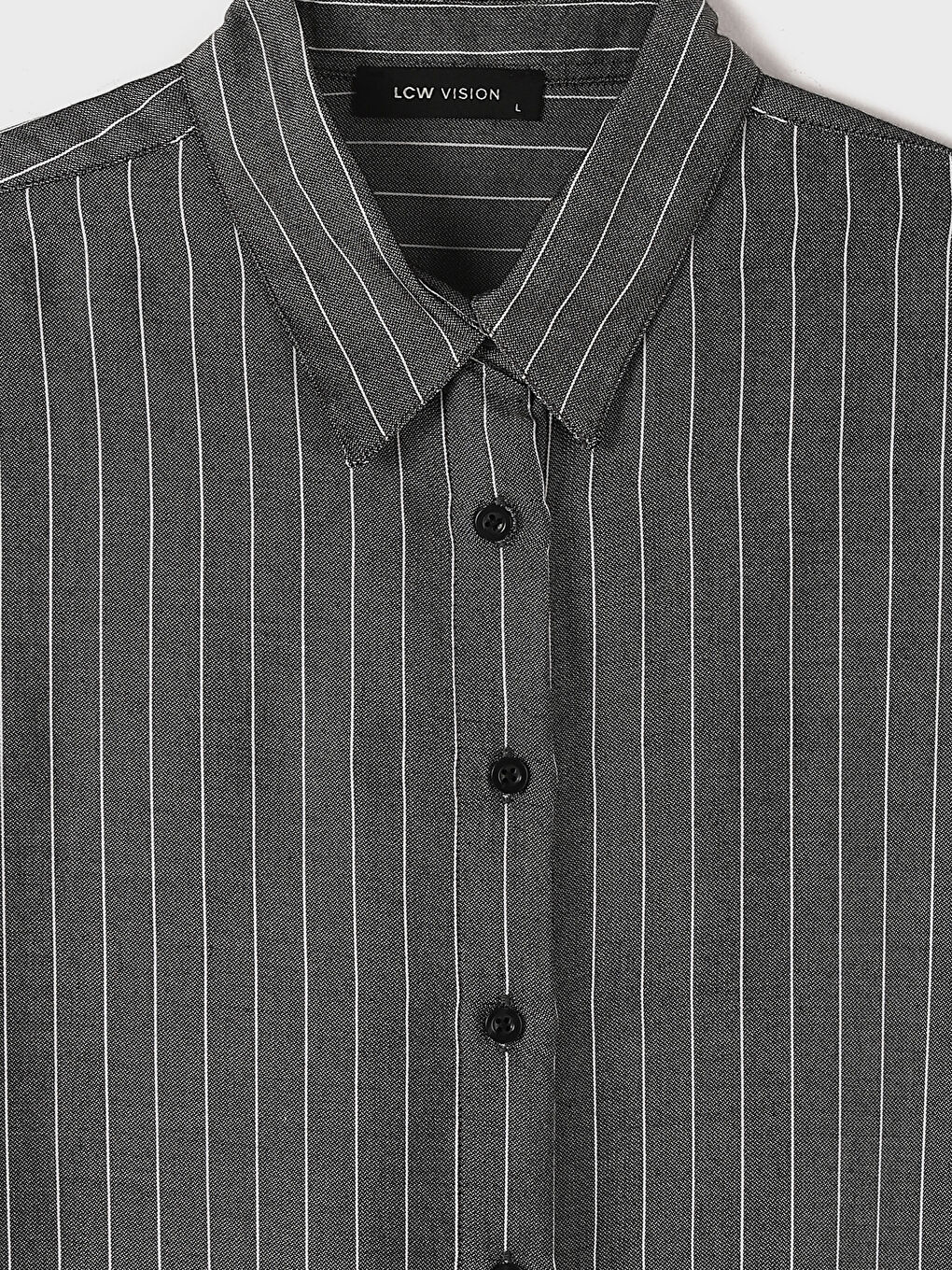 Striped Oversize Women's Shirt-3