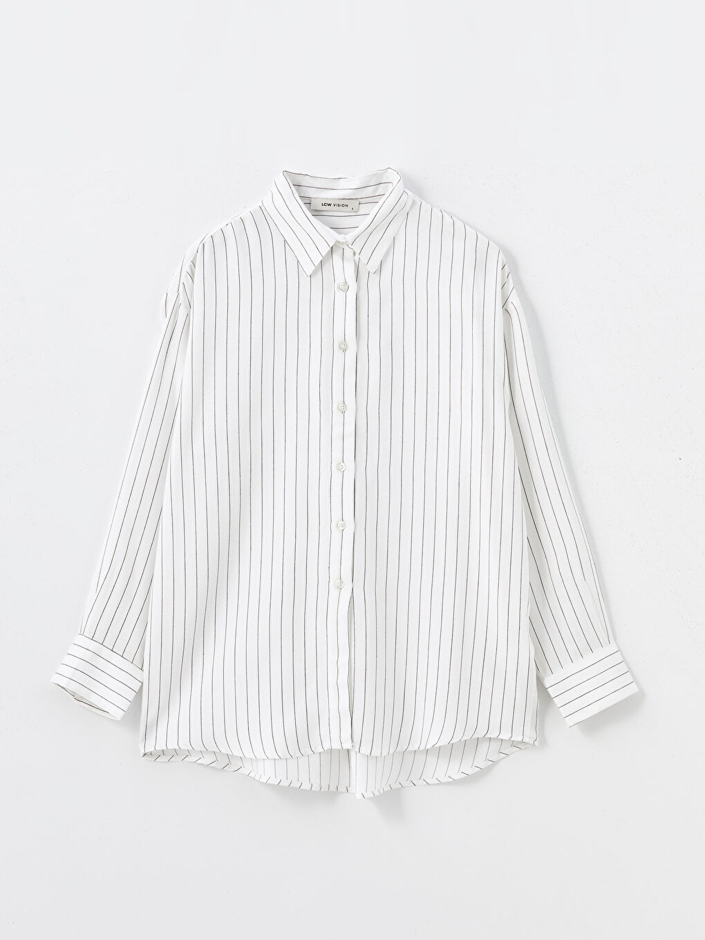 Striped Oversize Women's Shirt-3