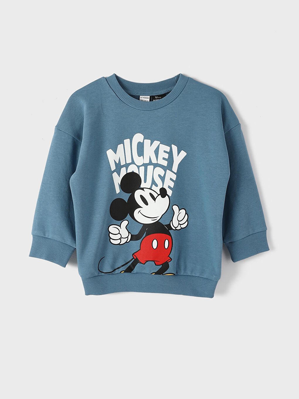 Crew Neck Mickey Mouse Printed Baby Boys' Sweatshirt and Tracksuit Bottom 2 Pack Set-1