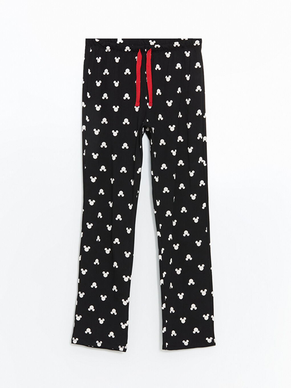 LCW DREAM Siyah Gömlek Yaka Mickey Mouse Baskılı Kadın Pijama Takımı - 3