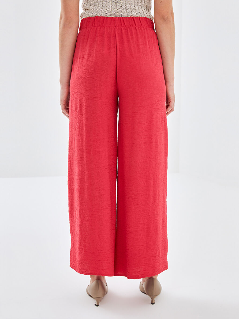 Elasticated Waist Women's Trousers-3