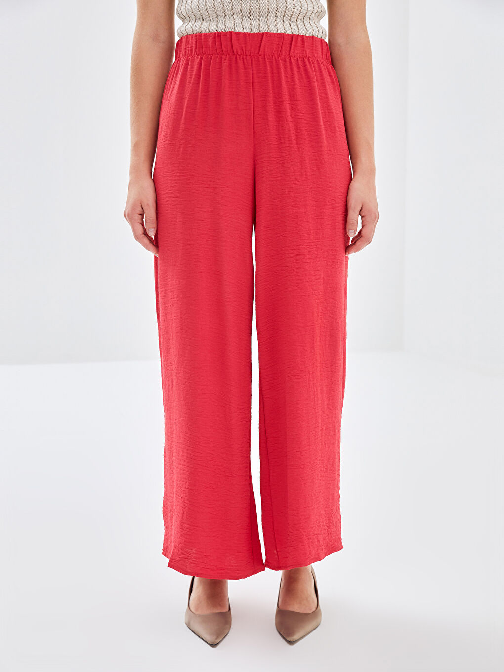 Elasticated Waist Women's Trousers-1