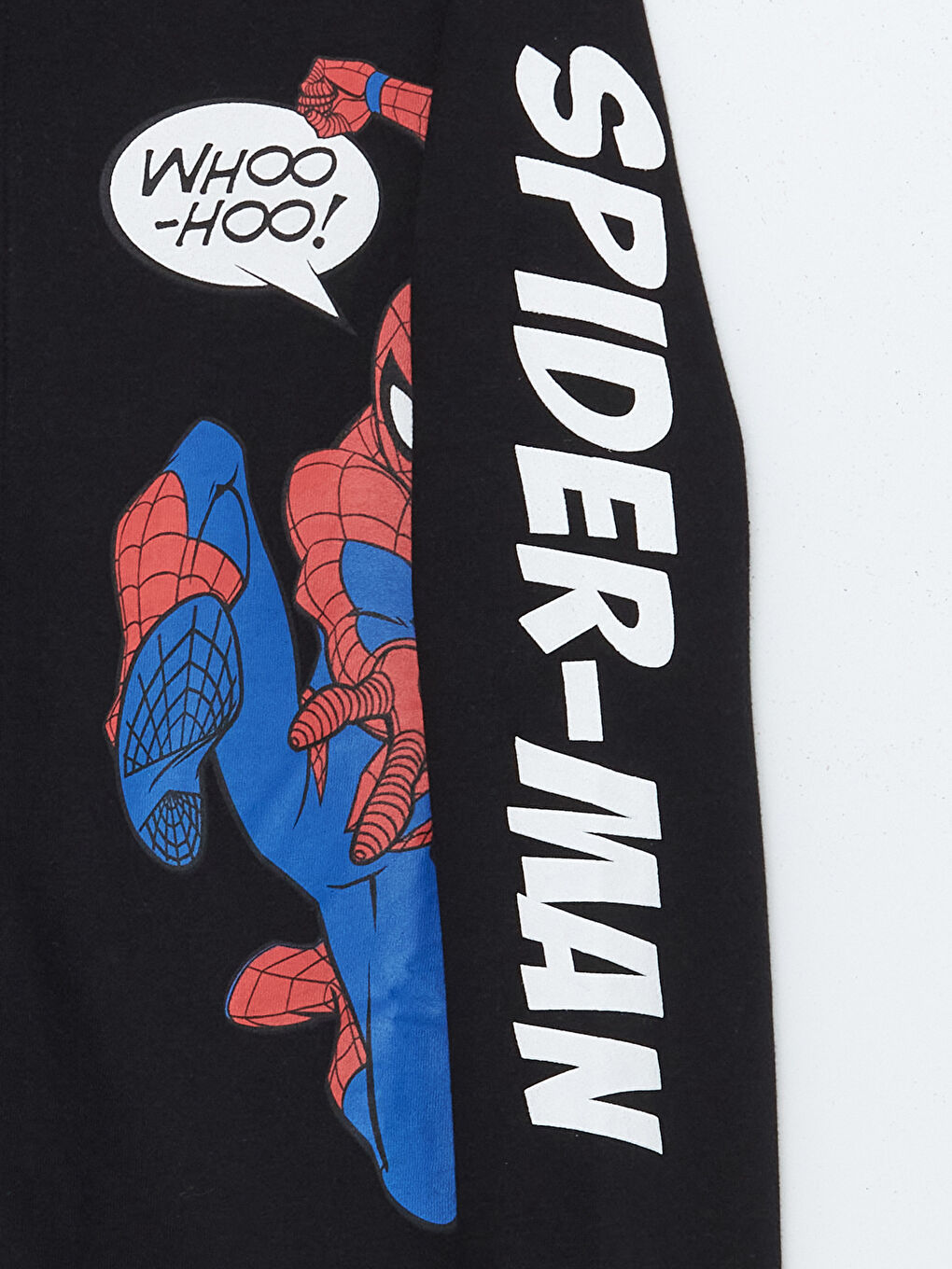 Siyah Spider-Man Baskılı Erkek Çocuk Fermuarlı Sweatshirt-2