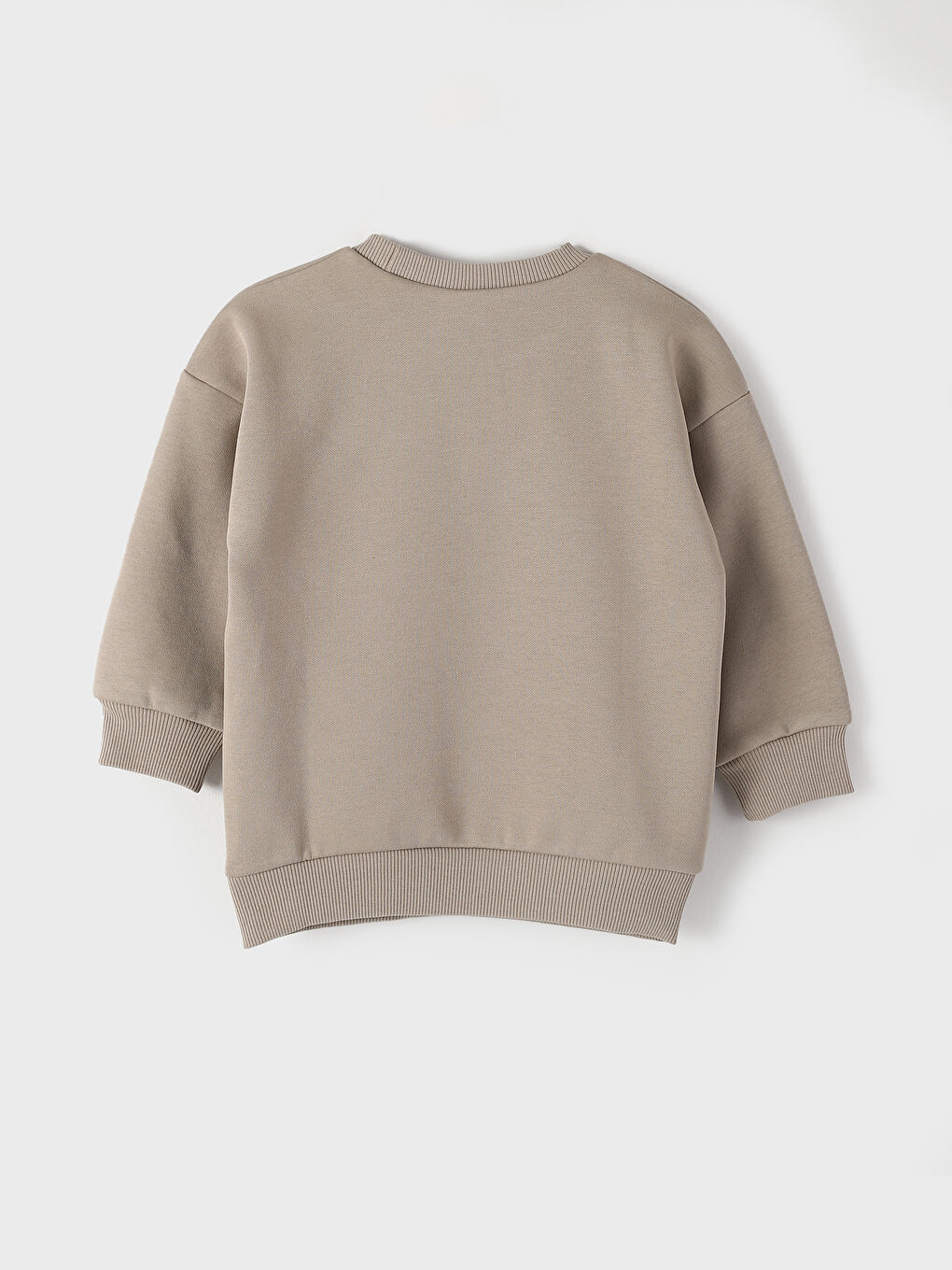 كنزة رياضية برقبة دائرية وكم طويل مطبوعة للأولاد الرضع-1