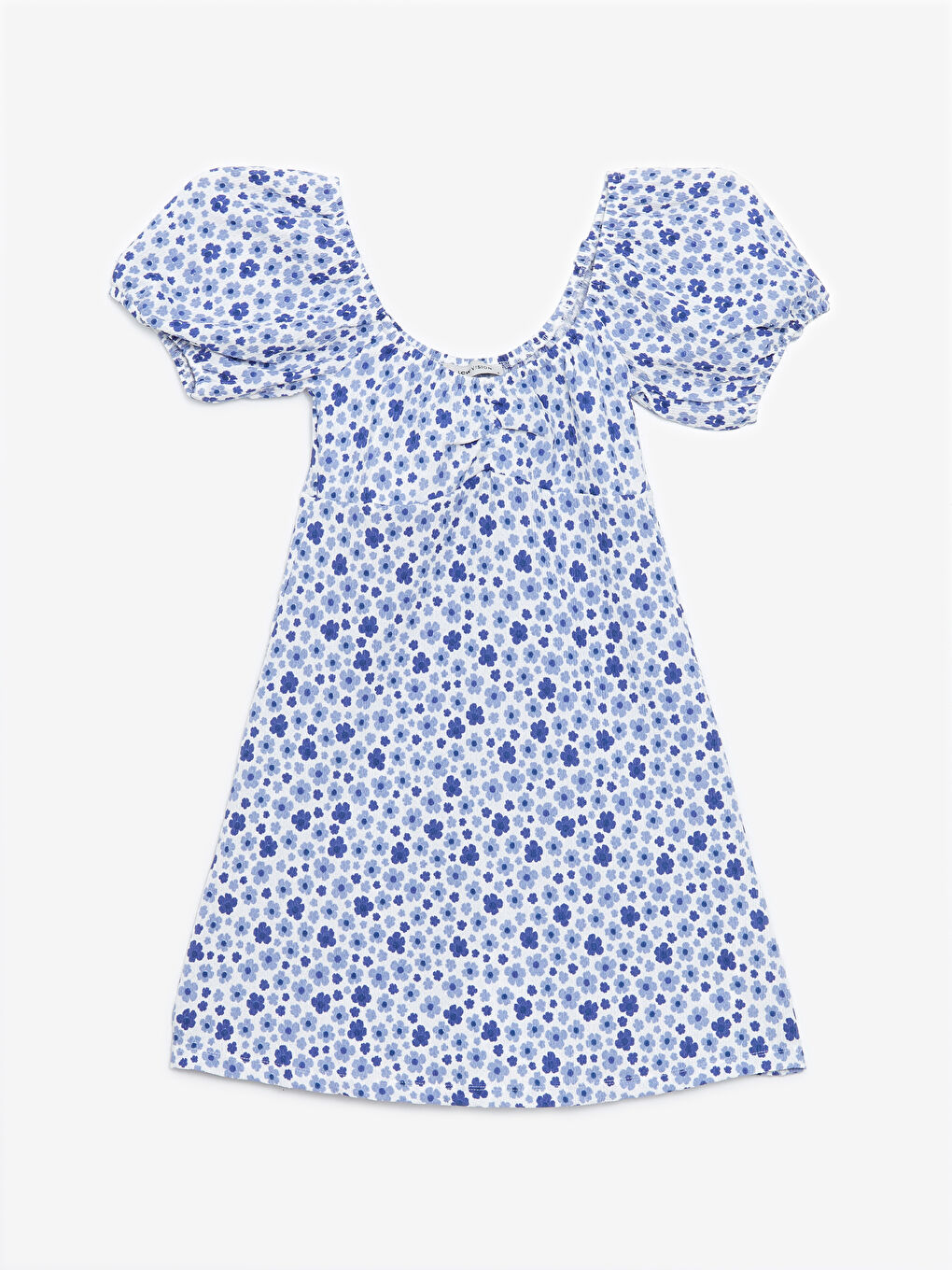 Square Collar Floral Women's Dress -W4EO14Z8-SZK