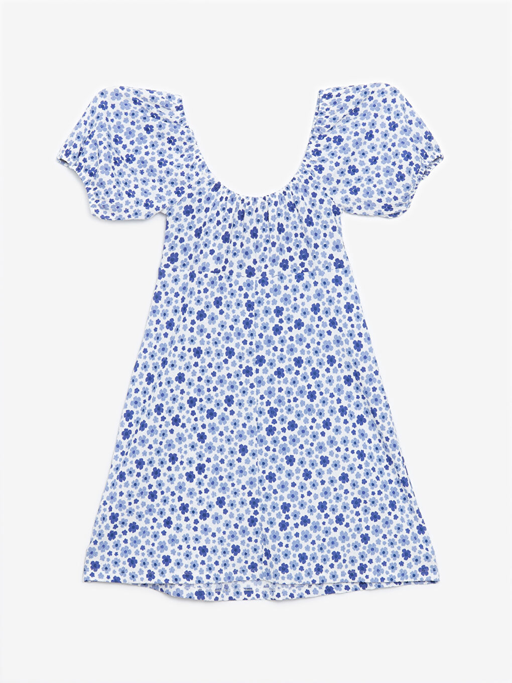 Square Collar Floral Women's Dress -W4EO14Z8-SZK
