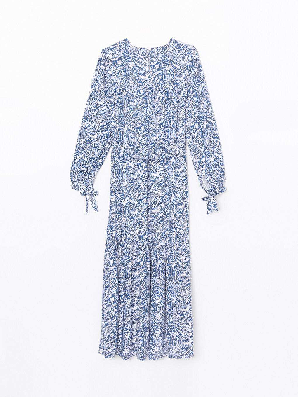 Crew Neck Floral Women's Dress-5