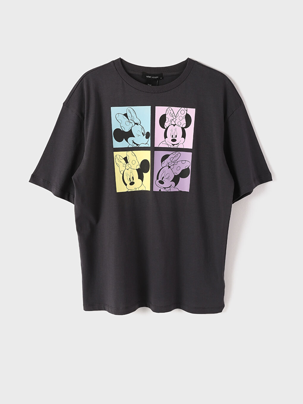 T-shirt à manches courtes imprimé à col rond pour femmes