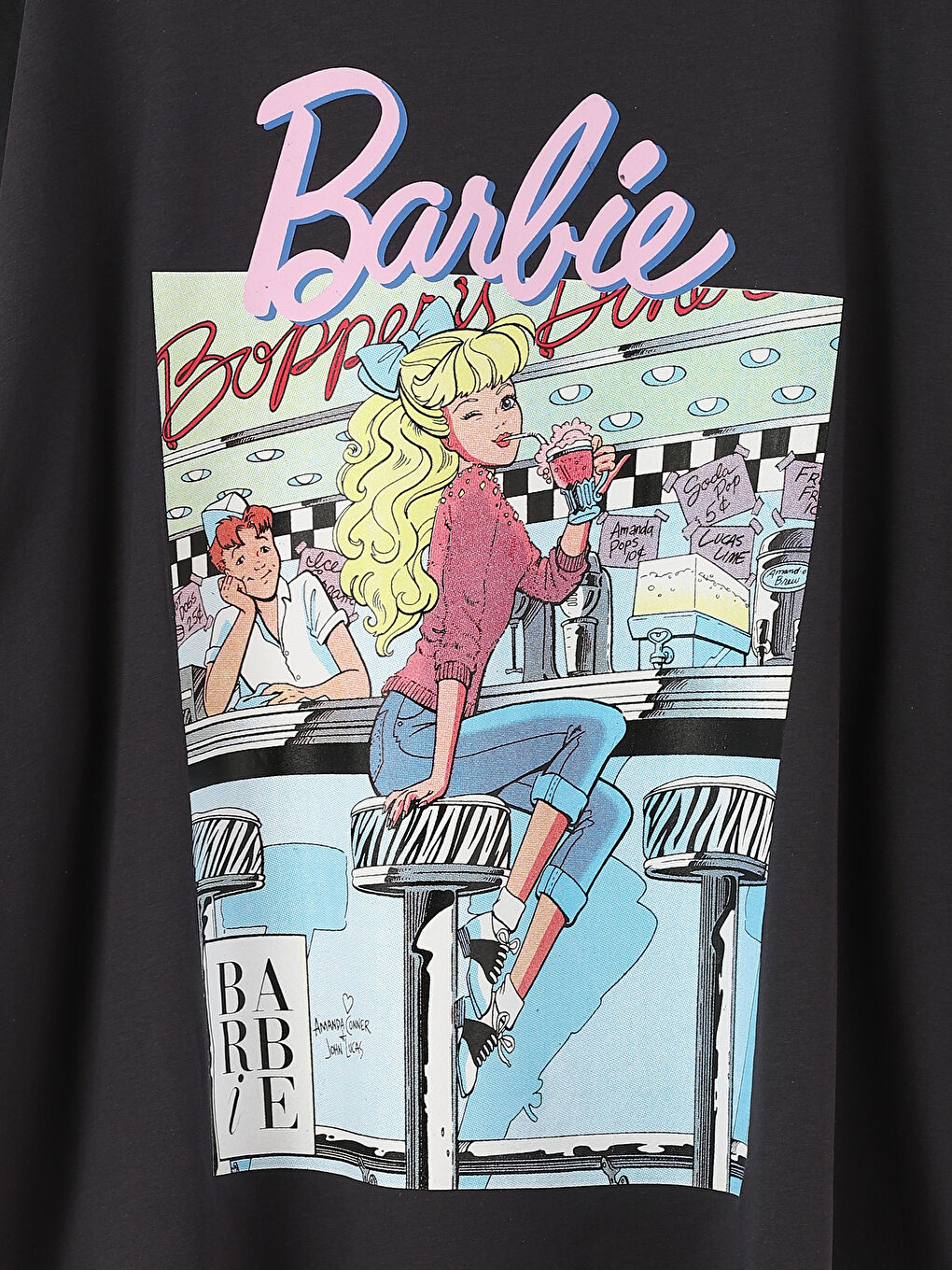 Crew Neck Printed Short Sleeve Women's T-Shirt-1