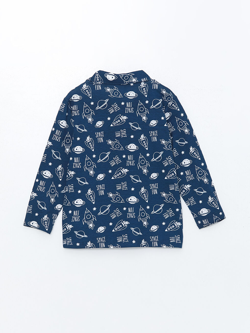 LCW DREAM Shirt Collar Patterned Long Sleeve Boys Pyjama Set -W4EO52Z4-LSJ