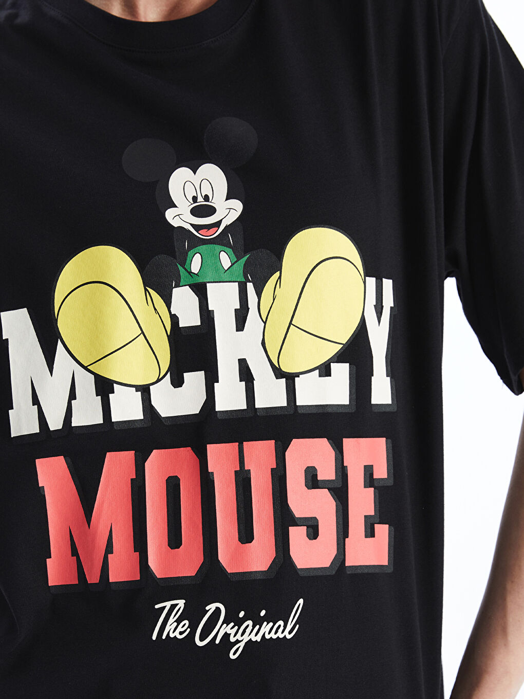 LCW Vision Mickey Mouse Printed Oversize Women's T-Shirt -W4EO76Z8-CVL