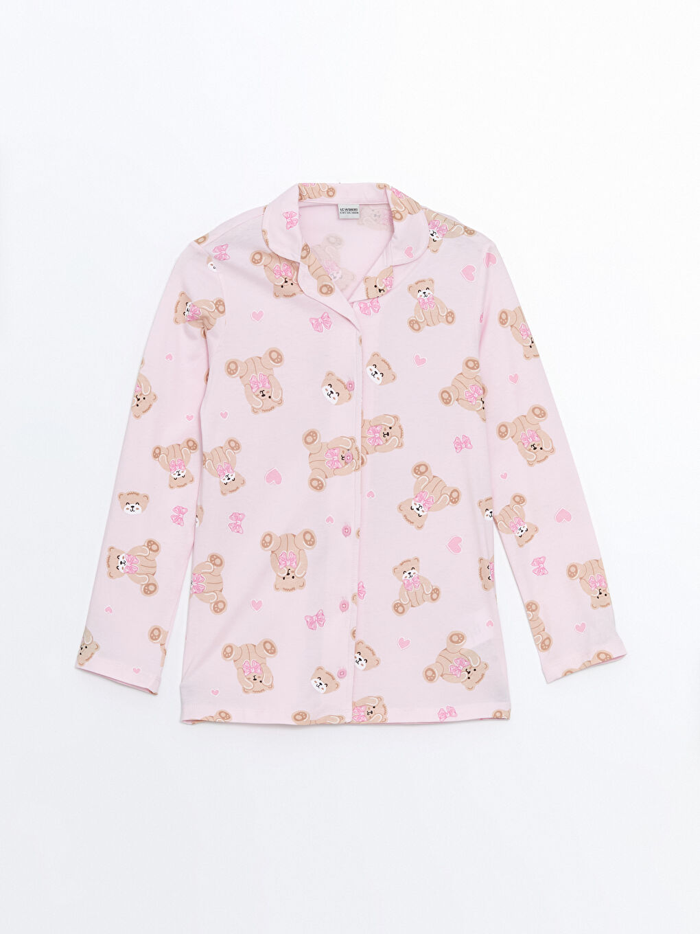 LCW Kids Kragenhals Pyjama-Set für Mädchen -W4EO82Z4-LT9