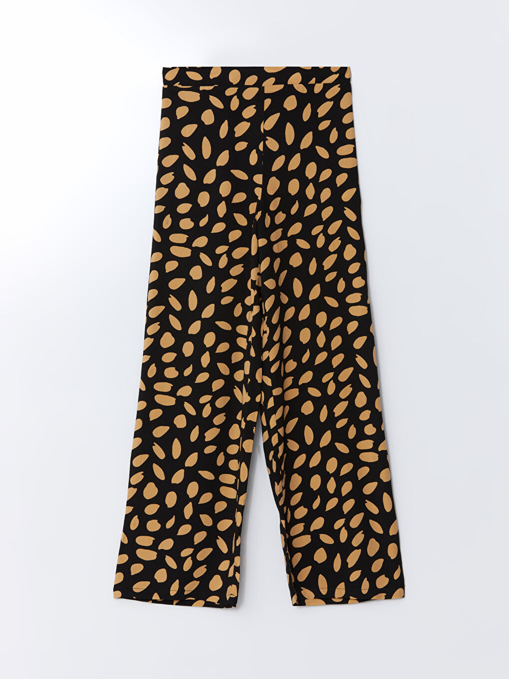 Elasticated Waist Patterned Women's Trousers-4
