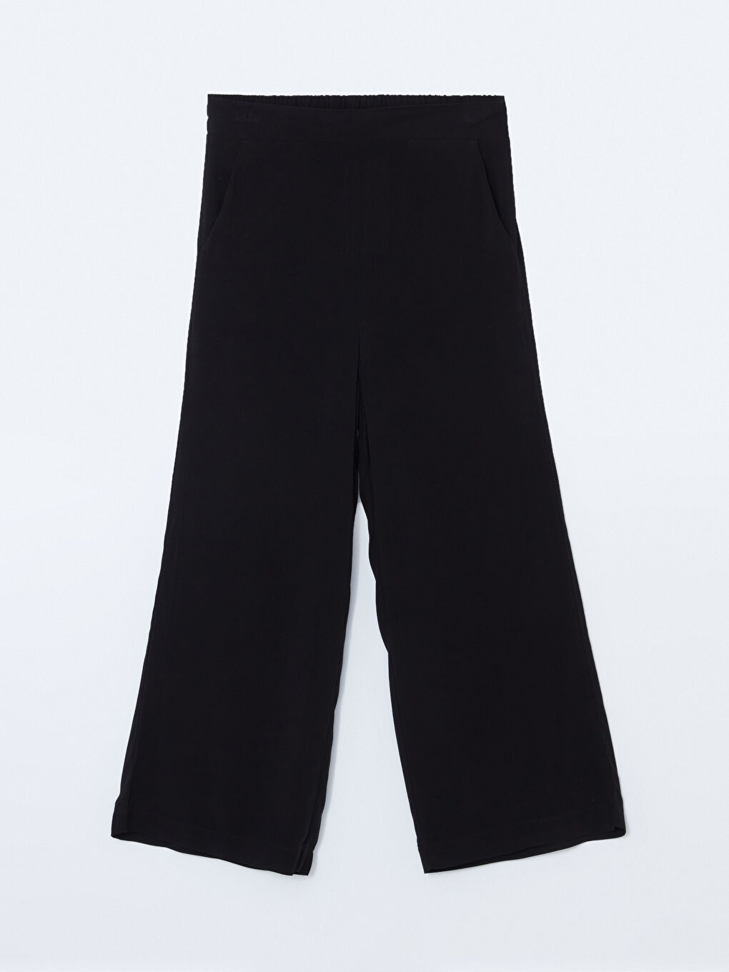 Pantalon Capri Pour Femmes À Taille Élastiquée-4