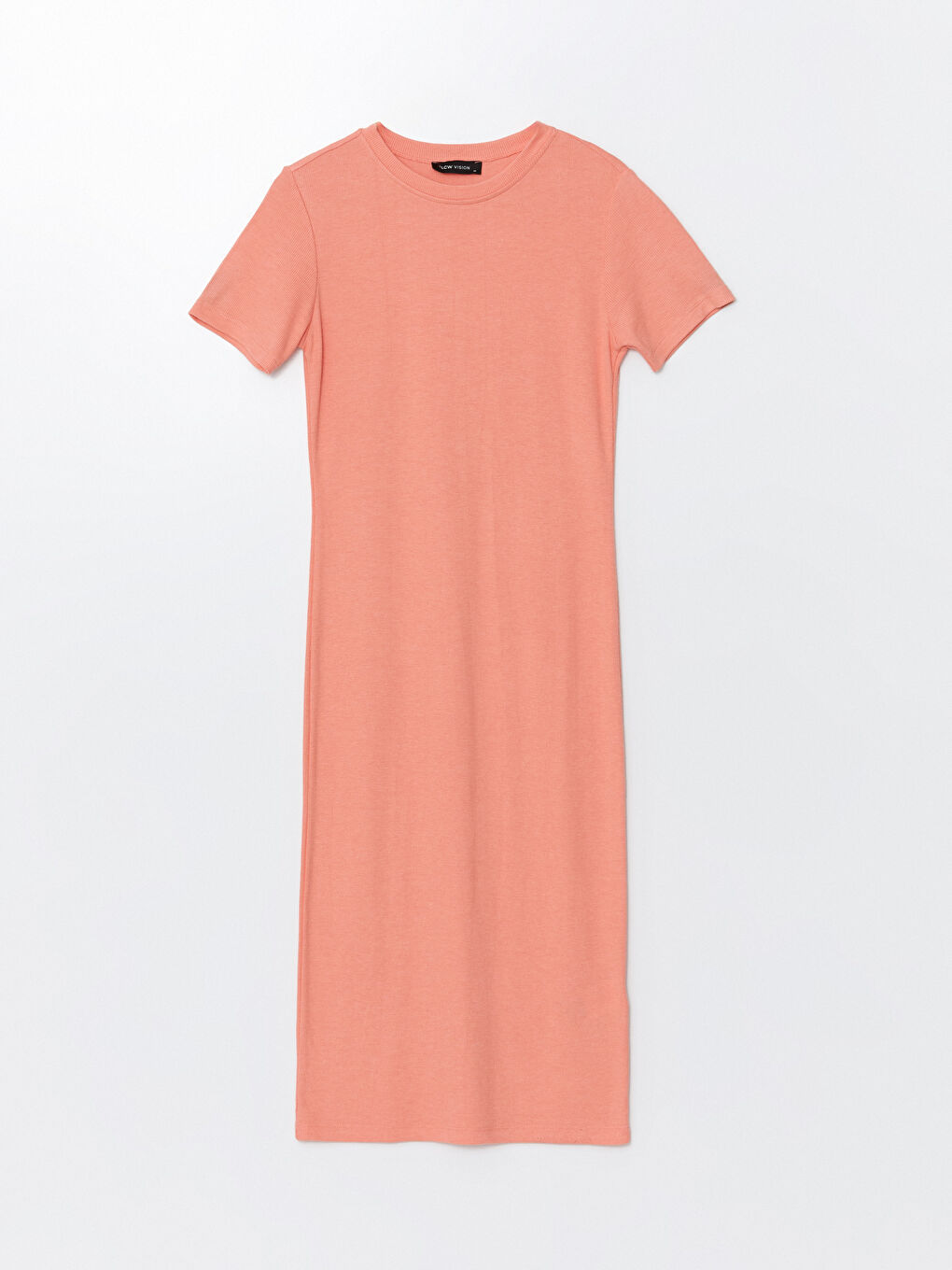 Robe Texturée à Col Rond pour Femmes-4