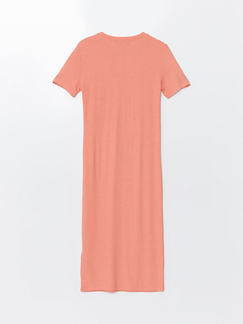 Robe Texturée à Col Rond pour Femmes-5