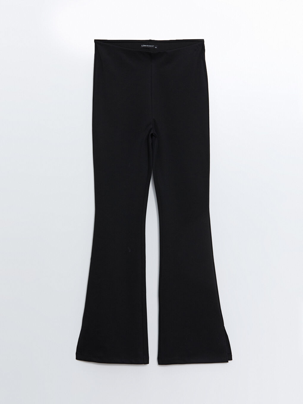 LCW Modest Women's Trousers with Elastic Waist and Flared Leg -W4EP34Z8-RQL