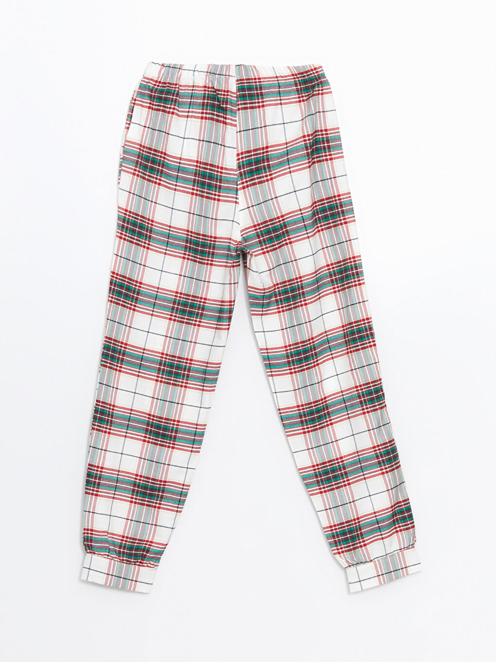 Ekru Bisiklet Yaka Yılbaşı Temalı Kadın Pijama Takımı-8