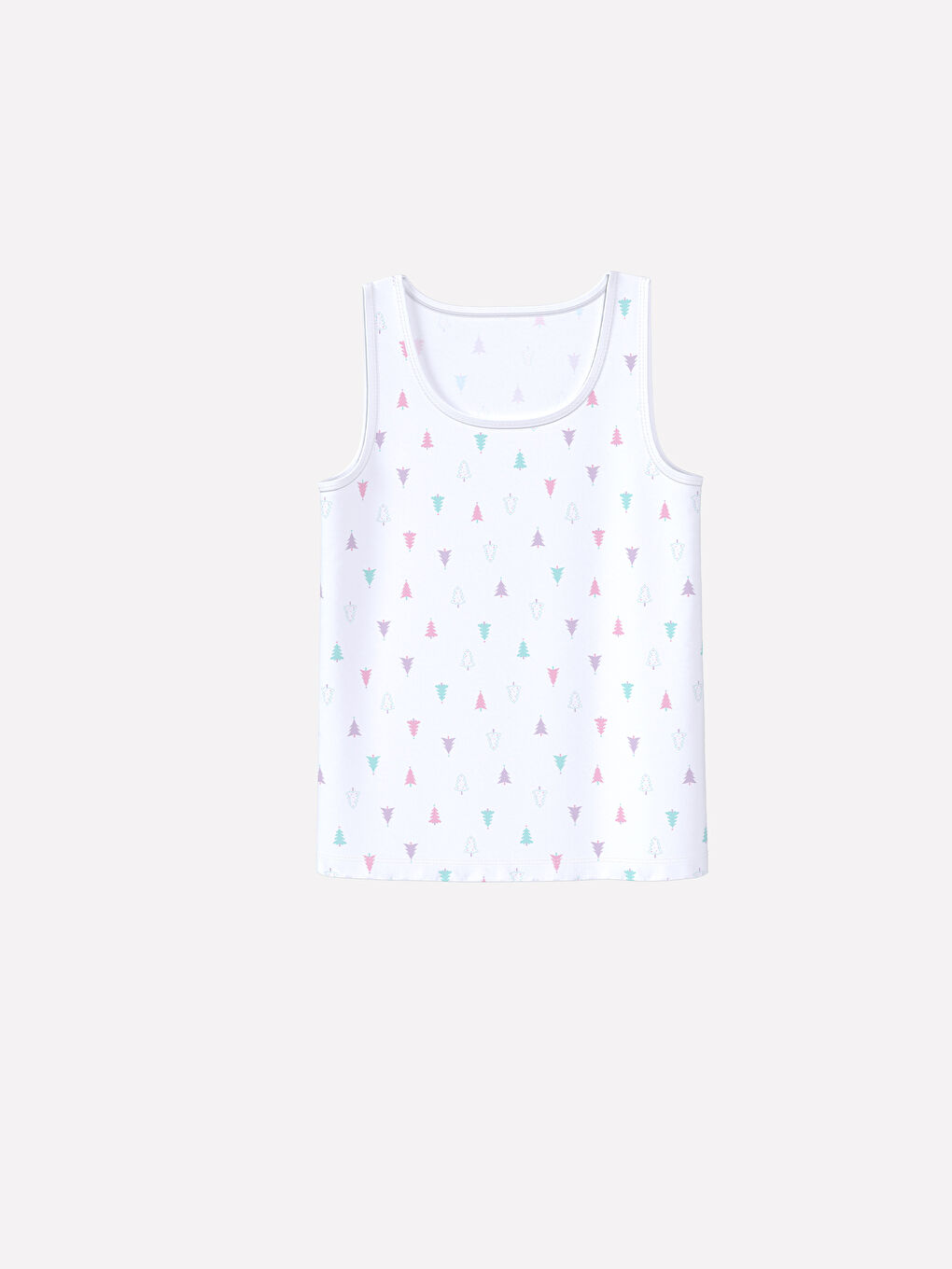 Beyaz Bisiklet Yaka Kız Çocuk Atlet