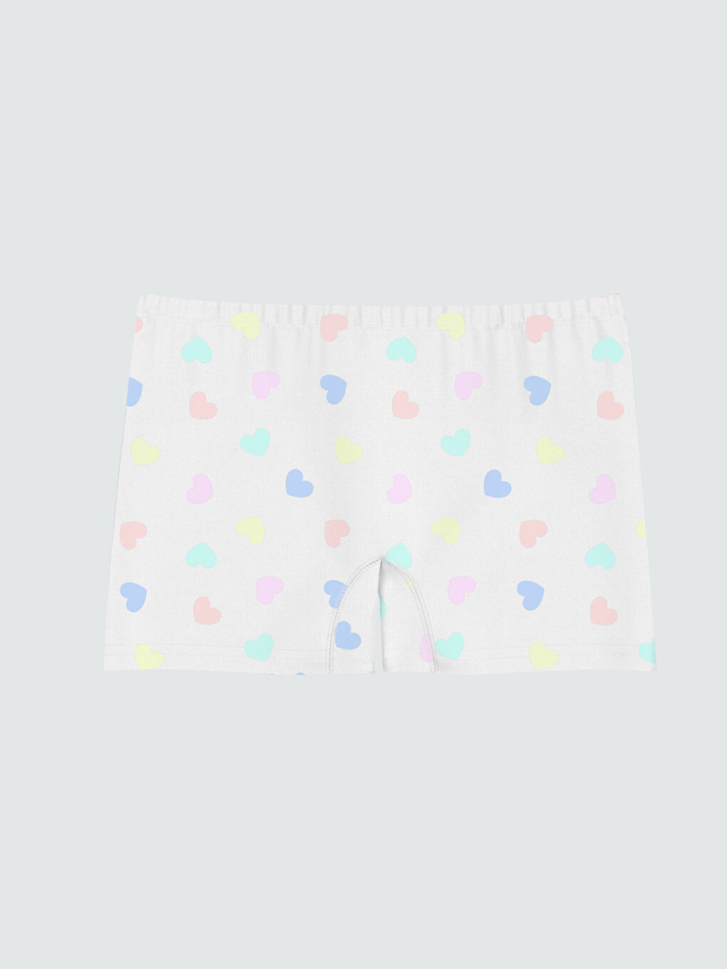 Beyaz Baskılı Kız Çocuk Boxer 3'lü-2