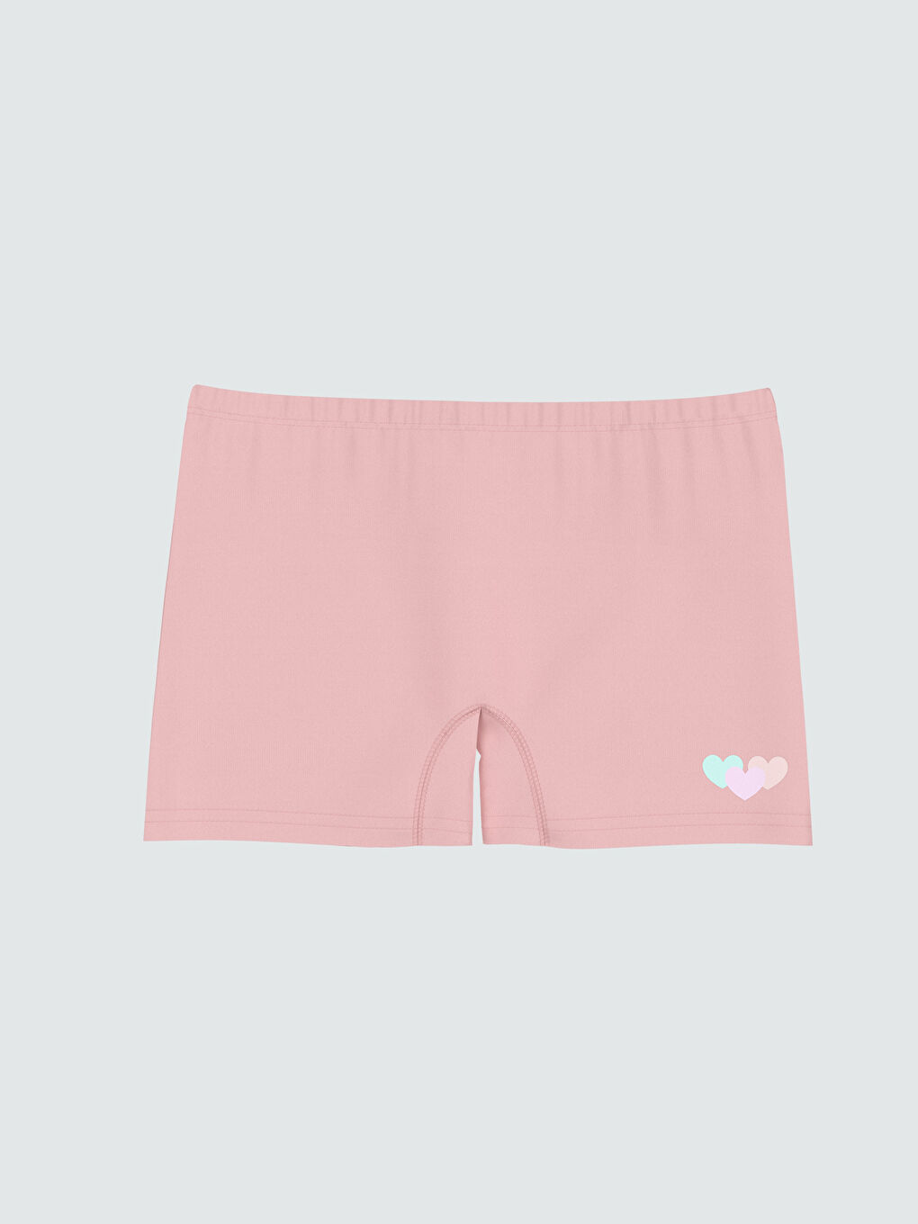 Beyaz Baskılı Kız Çocuk Boxer 3'lü-3