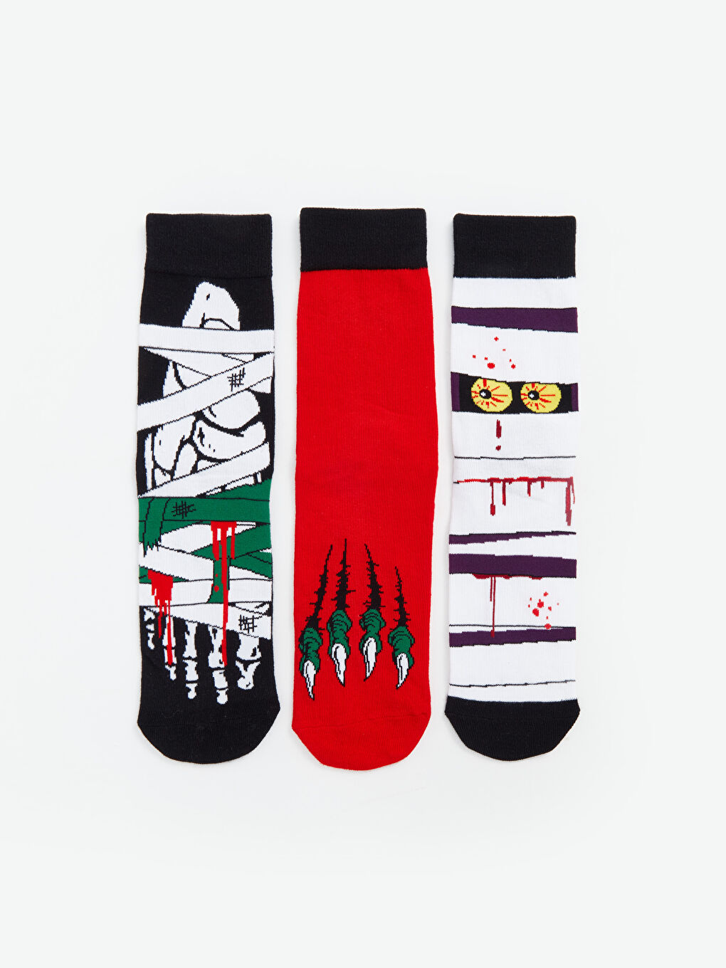 LCW ACCESSORIES Chaussettes de cheville imprimées pour hommes, lot de 3 pièces -W4ER54Z8-K00
