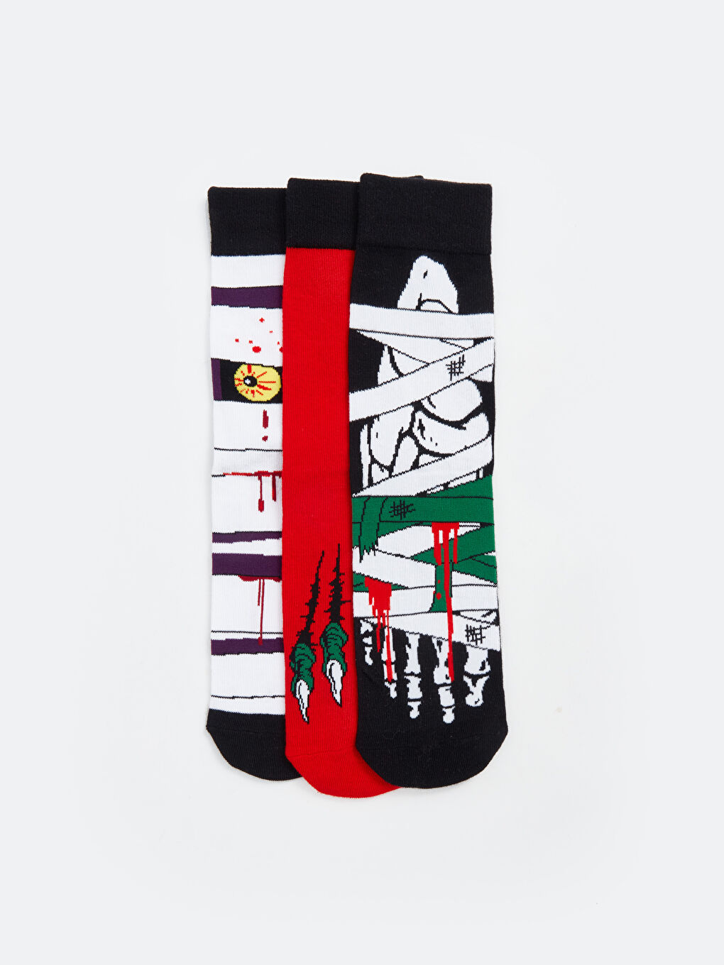 LCW ACCESSORIES Chaussettes de cheville imprimées pour hommes, lot de 3 pièces -W4ER54Z8-K00
