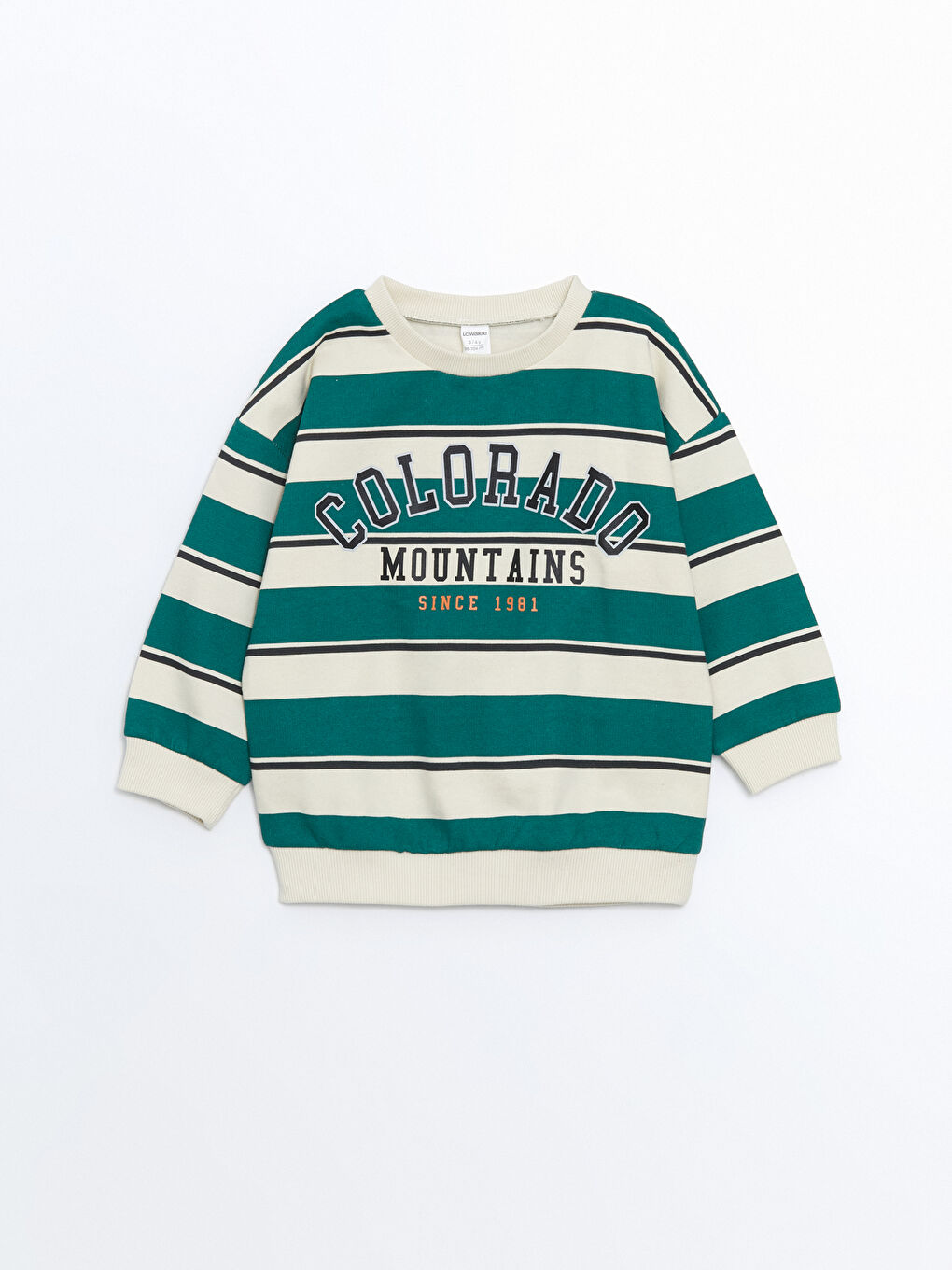 LCW Kids Ensemble Sweat-Shirt Col Rond et Pantalon de Survêtement Bébé Garçon, Lot de 2 -W4ER83Z1-LE4
