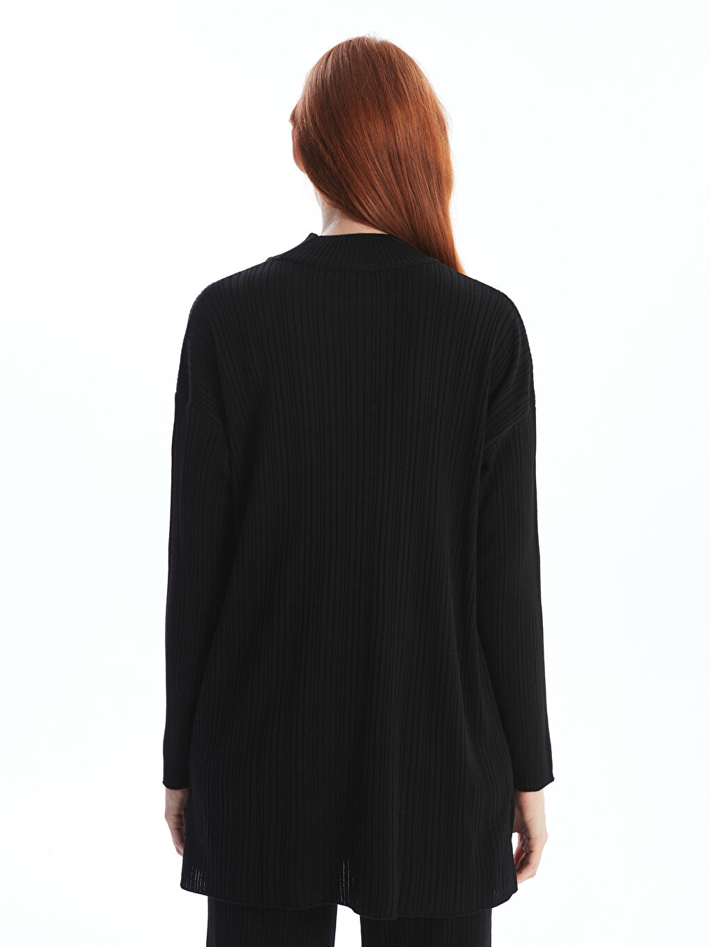 Funnel Neck Women's Knitwear Tunic -W4ES04Z8-RQL