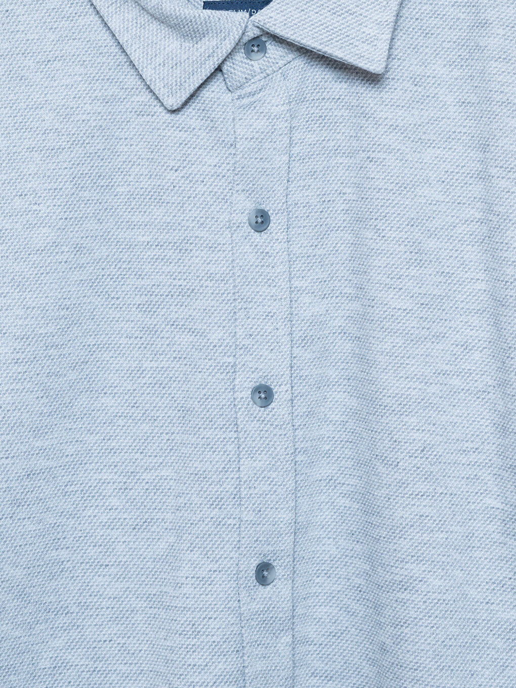 Slim Fit Long Sleeve Men's Textured Shirt-2