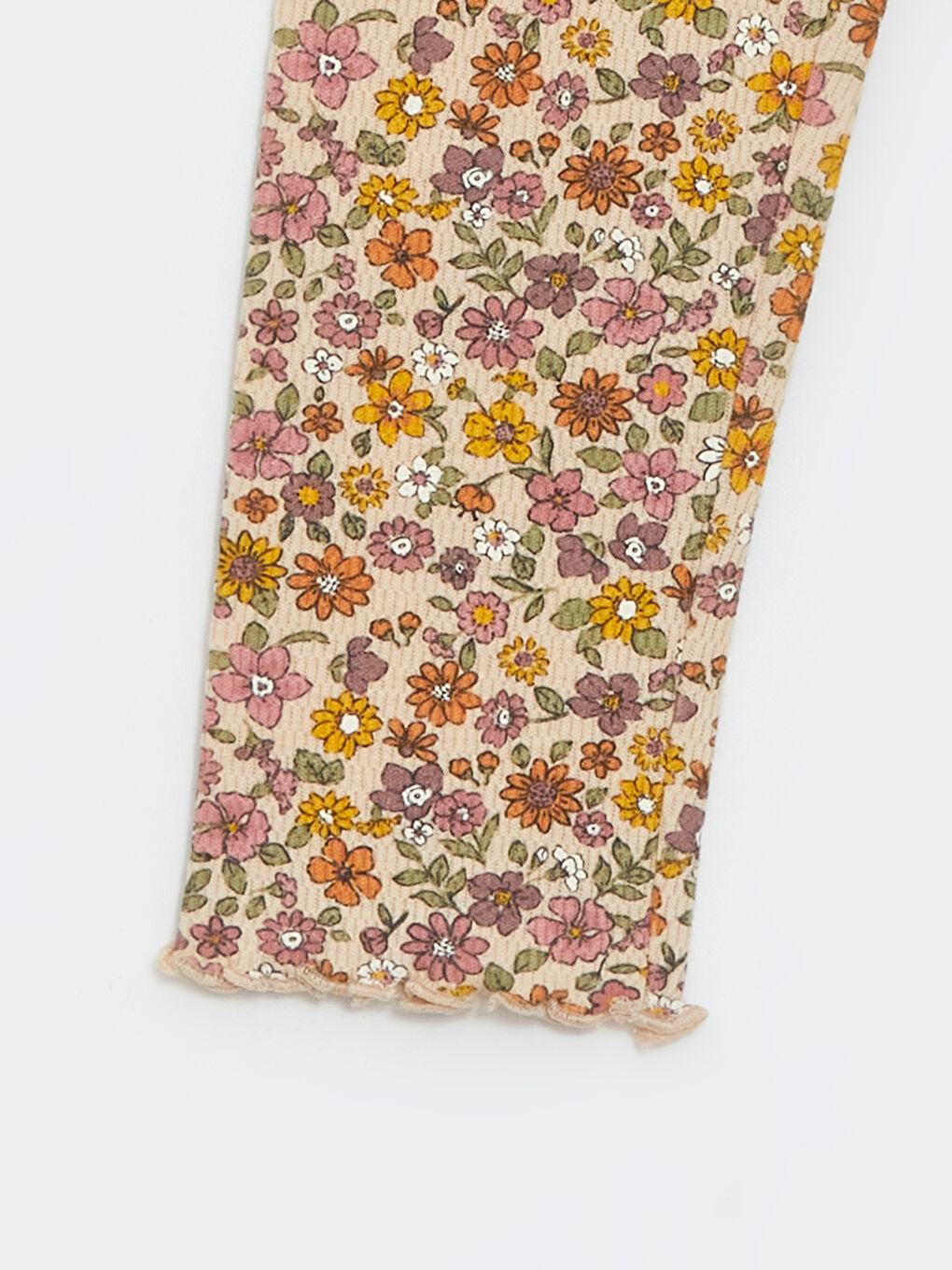 LCW Kids Elasticated Waist Floral Baby Girls' Leggings -W4ES73Z1-LRB