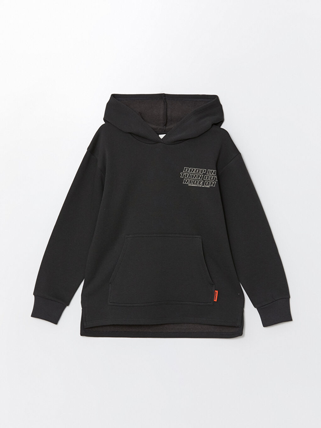 LCW Kids Antrasit Kapüşonlu Erkek Çocuk Sweatshirt