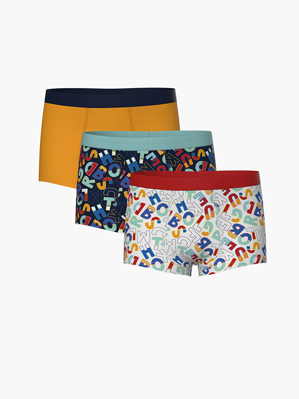 LCW Kids Lacivert Baskılı Erkek Çocuk Boxer 3'lü